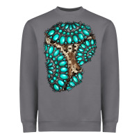 Storm gemstone cowhide patches Heavyweight Sweatshirt - RanaPortraitStore