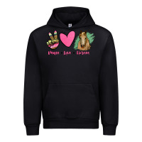 Black peace love horses Urban Hoodie - RanaPortraitStore