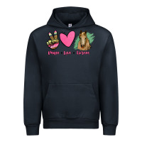 Navy peace love horses Urban Hoodie - RanaPortraitStore