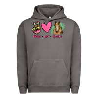 Pigment Tornado peace love horses Urban Hoodie - RanaPortraitStore