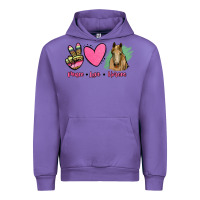 Tulip peace love horses Urban Hoodie - RanaPortraitStore