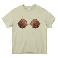 Mossy coconut bra easy adult halloween tiki party costume t shirt Heavy Core Tee - linhVisuals