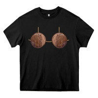 Black coconut bra easy adult halloween tiki party costume t shirt Heavy Core Tee - linhVisuals