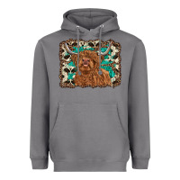 Highland Cow Western Background Heavyweight Hoodie | Teevron