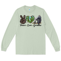 Matcha Peace Love Gorillas Long Sleeve Tee - LillyAllenDesigns