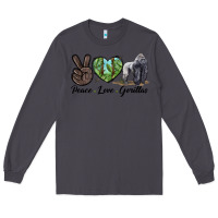 Smoke Peace Love Gorillas Long Sleeve Tee - LillyAllenDesigns