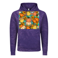 Cloud Purple pumpkin sunflowers leaves Vintage Hoodie - Artiststas