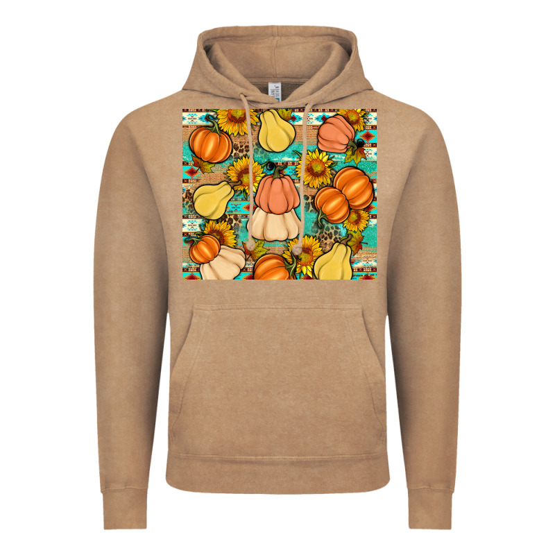 Pumpkin Sunflowers Leaves Vintage Hoodie by Artiststas | Teevron