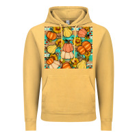 Vintage Mustard pumpkin sunflowers leaves Vintage Hoodie - Artiststas