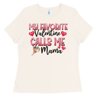 Bone love message with cupid and hearts Ladies Tee - CowhideDigitalArt
