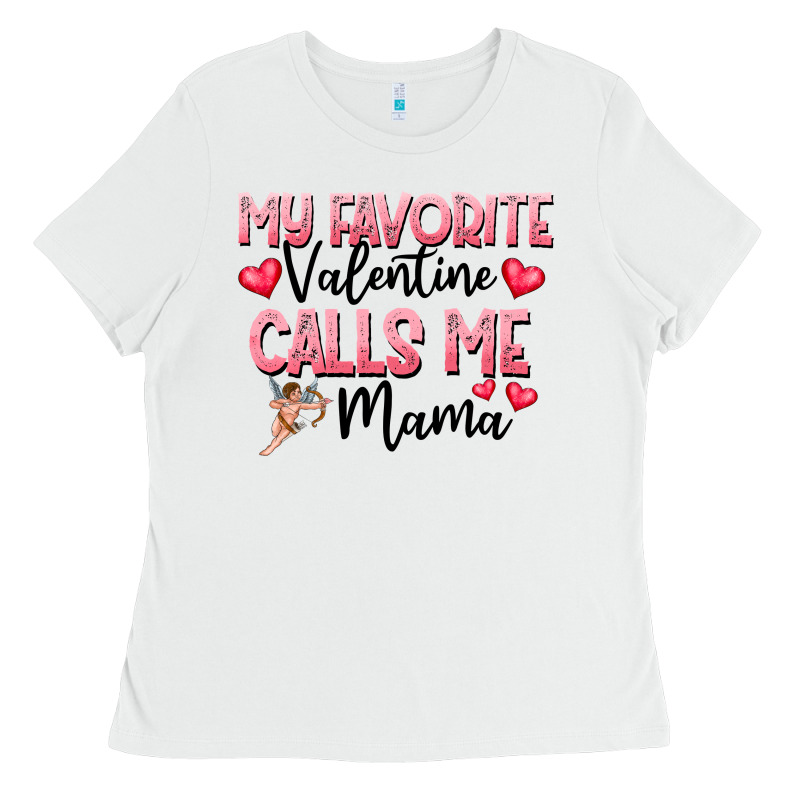 Love Message With Cupid And Hearts Ladies Tee by CowhideDigitalArt | Teevron
