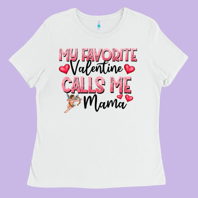 Love Message With Cupid And Hearts Ladies Tee Designed By Cowhidedigitalart