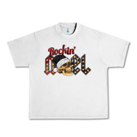Lunar Rock rockin noel skull Urban Heavy Tee - CowhideDigitalArt