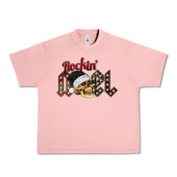 Salmon rockin noel skull Urban Heavy Tee - CowhideDigitalArt