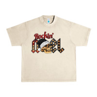 Sandshell rockin noel skull Urban Heavy Tee - CowhideDigitalArt