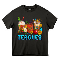 Asphalt Teacher Coffee Cups Heavy Core Tee - FaDigitalArtStudio