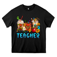 Black Teacher Coffee Cups Heavy Core Tee - FaDigitalArtStudio