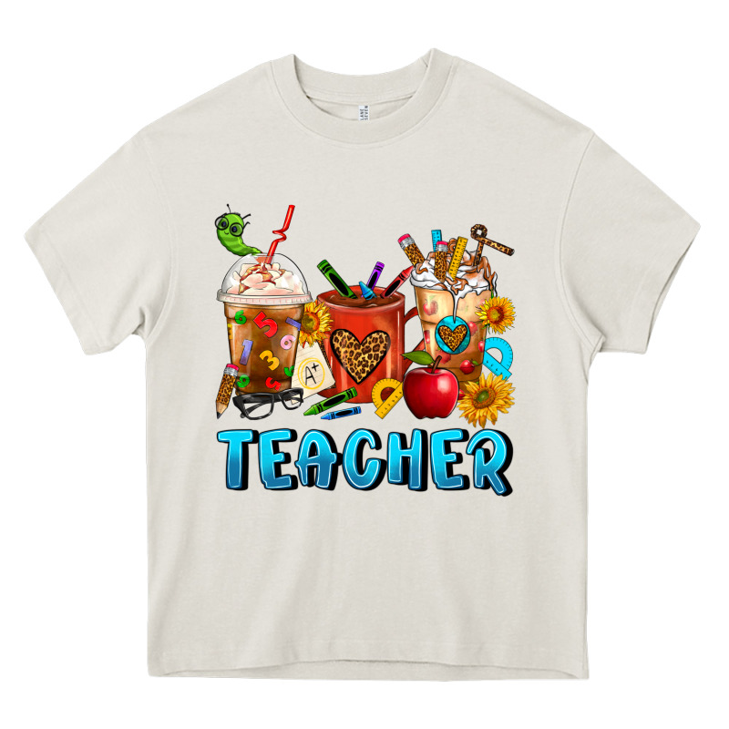 Teacher Coffee Cups Heavy Core Tee by FaDigitalArtStudio | Teevron