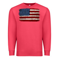 Cardinal Distressed American Flag Premium Sweatshirt - Jasminsmagicworld