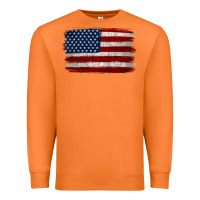 Carrot Distressed American Flag Premium Sweatshirt - Jasminsmagicworld