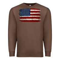 Chestnut Distressed American Flag Premium Sweatshirt - Jasminsmagicworld