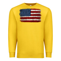 Lemon Distressed American Flag Premium Sweatshirt - Jasminsmagicworld
