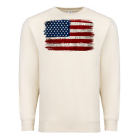 Sandshell Distressed American Flag Premium Sweatshirt - Jasminsmagicworld