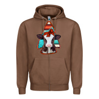 Chestnut baby calf arrowhead Zipper Hoodie - Jasminsmagicworld