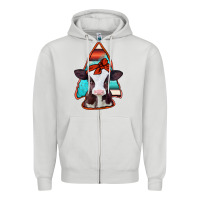 Dove Grey baby calf arrowhead Zipper Hoodie - Jasminsmagicworld