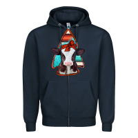 Navy baby calf arrowhead Zipper Hoodie - Jasminsmagicworld
