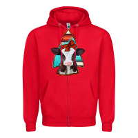 Red baby calf arrowhead Zipper Hoodie - Jasminsmagicworld
