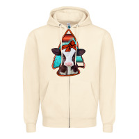 Sandshell baby calf arrowhead Zipper Hoodie - Jasminsmagicworld