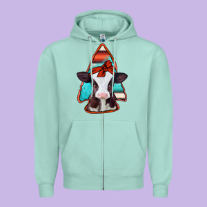 Baby Calf Arrowhead Zipper Hoodie Designed By Jasminsmagicworld