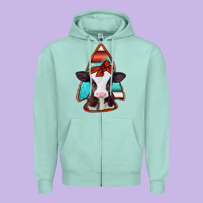 Baby Calf Arrowhead Zipper Hoodie Designed By Jasminsmagicworld
