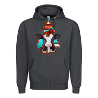 Smoke baby calf arrowhead Zipper Hoodie - Jasminsmagicworld