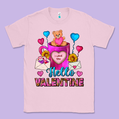 Hello Valentine Valentine's Day Coffee Mug Classic Tee Designed By Fadigitalartstudio