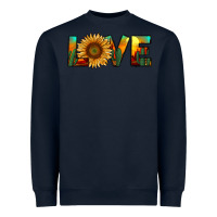 Navy desert sunflower love Heavyweight Sweatshirt - RanaPortraitStore
