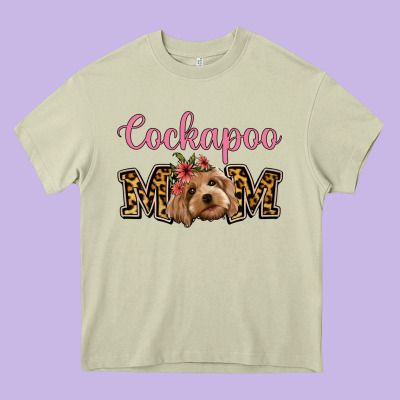 Cockapoo Mom Heavy Core Tee Designed By Jasminsmagicworld