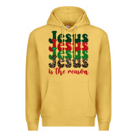 Antique Gold jesus is the reason Premium Hoodie - BarkalooDesign