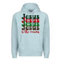 Blue Mist jesus is the reason Premium Hoodie - BarkalooDesign
