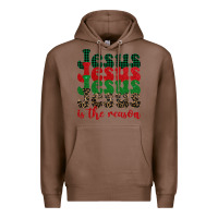 Chestnut jesus is the reason Premium Hoodie - BarkalooDesign