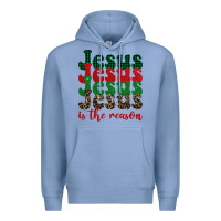 Colony Blue jesus is the reason Premium Hoodie - BarkalooDesign