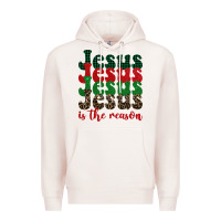 Pale Pink jesus is the reason Premium Hoodie - BarkalooDesign