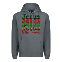 Rock jesus is the reason Premium Hoodie - BarkalooDesign