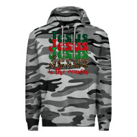 Slate Camo jesus is the reason Premium Hoodie - BarkalooDesign