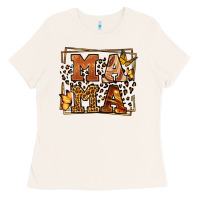 Bone Melanin leopard frame mama Mother's Day Ladies Tee - LillyAllenDesigns