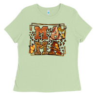 Matcha Melanin leopard frame mama Mother's Day Ladies Tee - LillyAllenDesigns