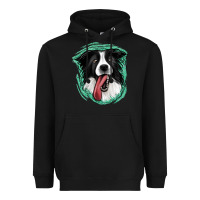Black border collie Heavyweight Hoodie - Jasminsmagicworld