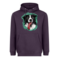 Plum border collie Heavyweight Hoodie - Jasminsmagicworld