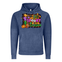 Vintage Denim it's spooky season halloween Vintage Hoodie - Artiststas